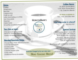 Blue Goose Coffee House food