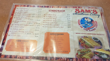 Sam's Southern Eatery menu