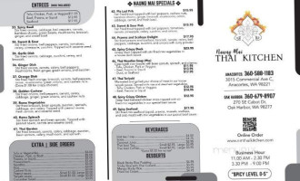 Naung Mai Thai Kitchen menu