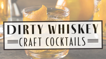 Dirty Whiskey Craft Cocktail food