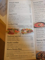 Maru Korean Cuisine Sushi menu