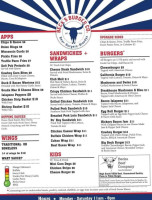 Becks Burger Co. menu