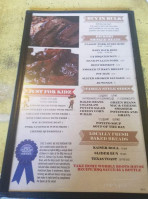 Wobbly Boots Bbq menu