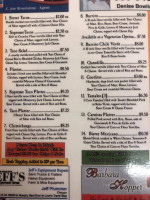 Tacos Pachitas menu