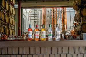 District Made Spirits By One Eight Distilling food