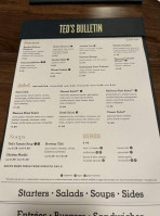 Ted's Bulletin menu