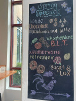 Weathervane Coffee Wine menu