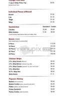 Popeyes Louisiana Kitchen menu