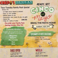 Chepo's Mexican menu