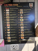 Tok Thai Food menu