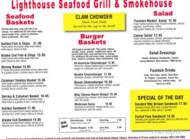 Lighthouse Drive-thru Grill menu