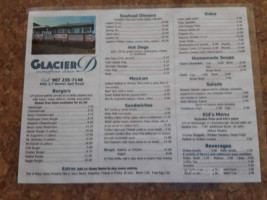 Glacier Drive In Cafe menu
