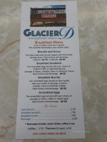 Glacier Drive In Cafe menu