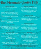 Mermaid Grotto Cafe And Boutique menu