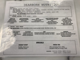 Dearborn Nutrition (herbalife Nutrition Club) menu