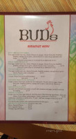 Bud's Diner menu