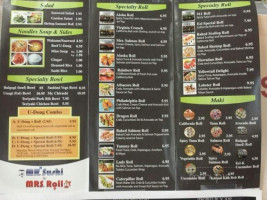 Mr.sushi Mrs.roll menu