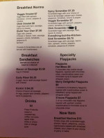 Union Station Cafe menu