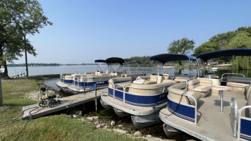 The Boatyard Chain Of Lakes Boat Rental outside