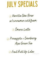 Espresso Barn menu
