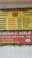 Taqueria El Ranchito food