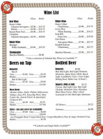 Astoria's Portway menu