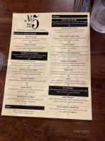 No. 5 Bistro menu