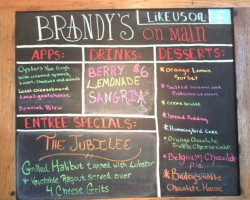 Brandy's On Main menu