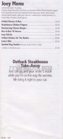 Outback Steakhouse Mooresville menu