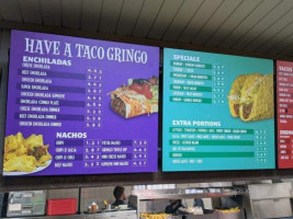 Gringo's menu