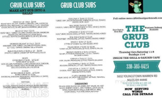Grill Garden Cafe menu