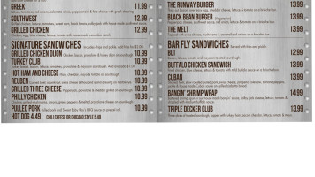 Fly menu