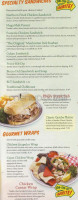 Shari's Cafe Pies menu