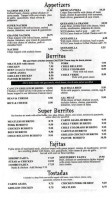 La Burrita Mexican menu