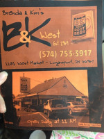 B-k West menu