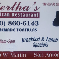 Bertha's Mexican food