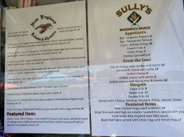 Sully's Sandwich Shack/ New England Lobster Chowder menu