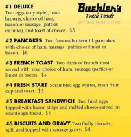 Buehler's Cafe At Towne Market menu