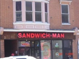 Sandwich Man outside