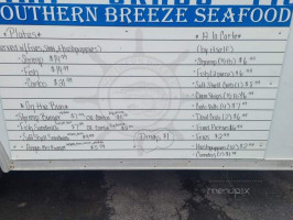 Southern Breeze Seafood menu