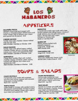Los Habaneros Mexican menu