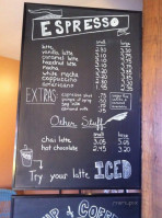 Parengo Coffee menu