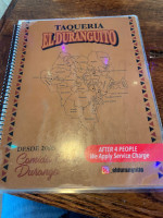 El Duranguito  menu