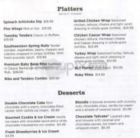 Ruby Tuesday's menu