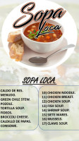 Sopa Loca food