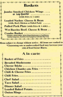 Pioneer Inn And Grill menu