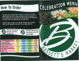 Bassetts Market menu