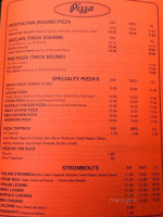 Bruno's Pizza menu