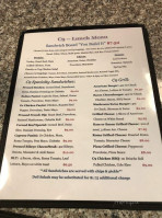 Cloud 9 Cafe Catering menu