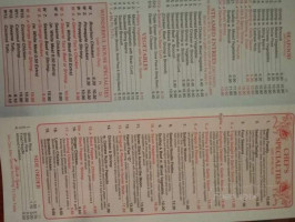 Wonderful Chinese menu